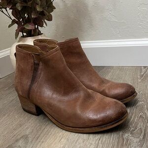 Clarks Brown Leather Ankle Boots